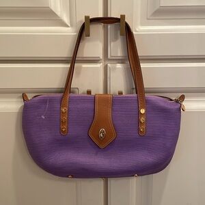 Eric Javits NEW purple straw handbag